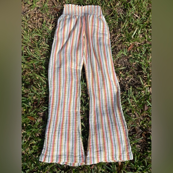 Billabong Striped Pants with Flare Leg - Picture 2 of 5